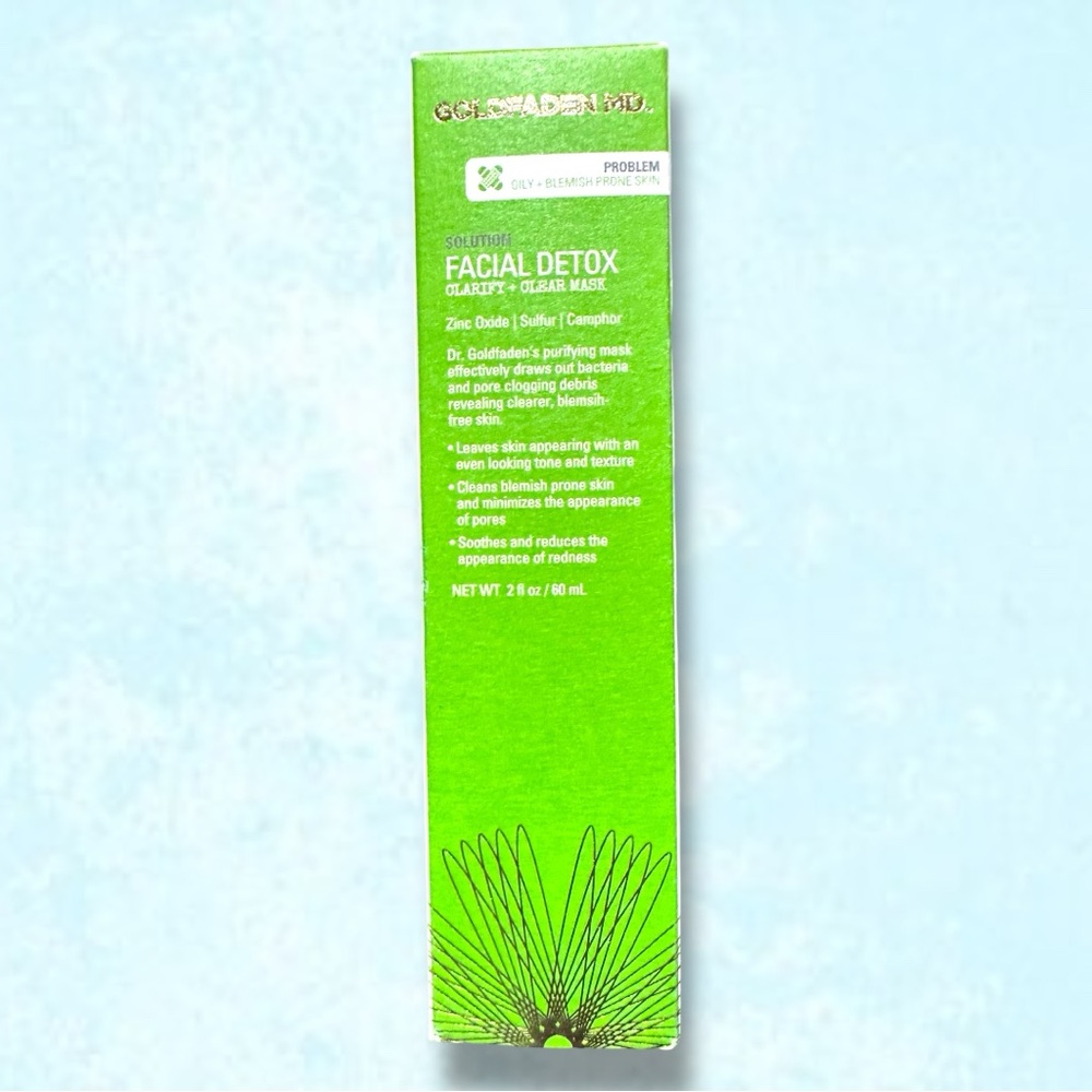 🆕 NWT GOLDFADEN MD Facial Detox CLARIFY + CLEAR MASK 2oz 60ml